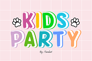 Cat Baby - Playful Cartoon Font, a Sans Serif Font by KiddoGlyphs Studio (Thumbnail 3 of 4)