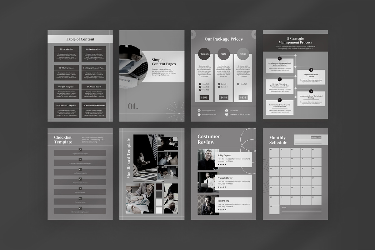 Luxury Workbook Canva Template, a Magazine Template by Brandearth RRGraph (Photo 4 of 11)