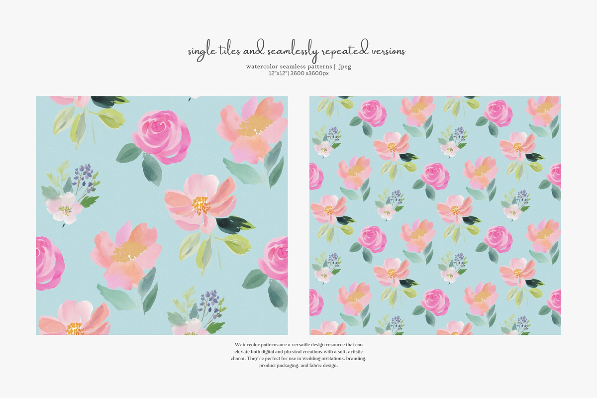 romantic seamless pattern set, a Pattern Graphic by Patishop Art (Photo 9 of 10)