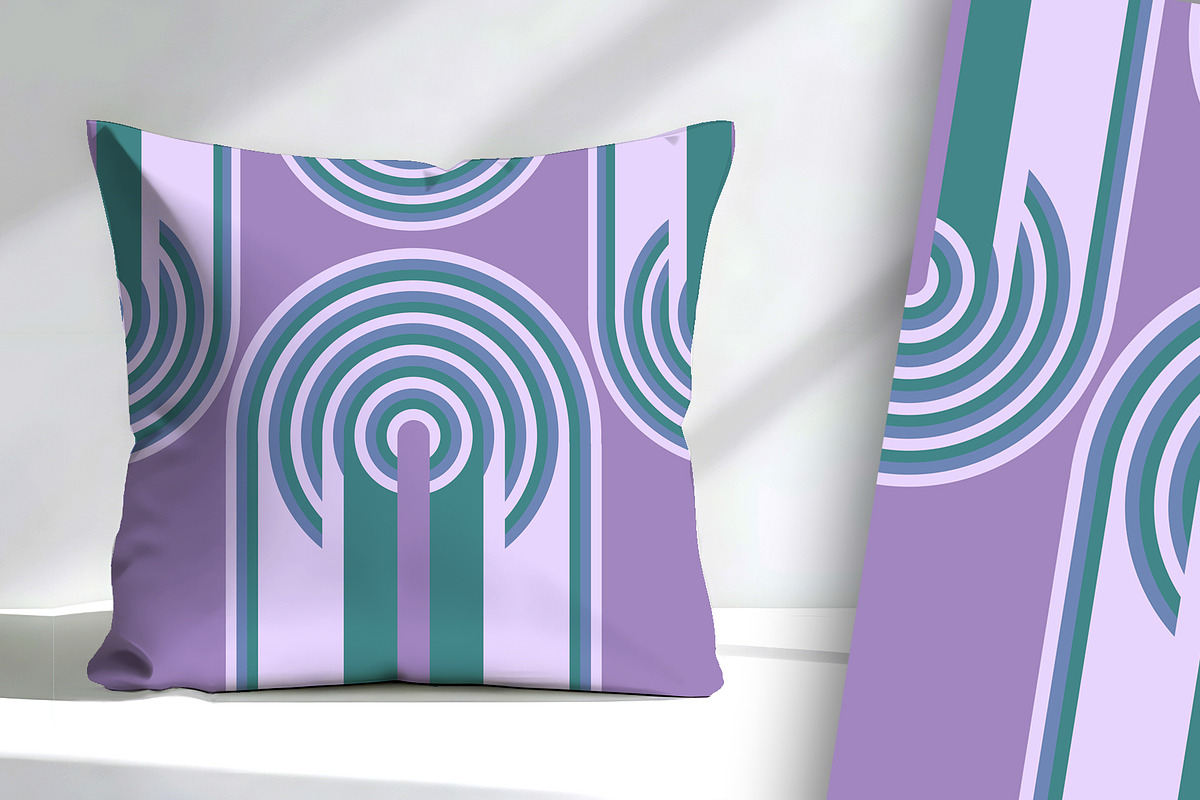 Purple and Teal Arches, a Background Graphic by Sharon Schwalbe (Photo 6 of 6)