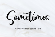 Sometimes | Handwritten Font, a Script Font by Yuby Creative (Thumbnail 1 of 6)