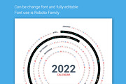 Calendar 2022 round spiral, a Stationery Template by WORAKAMON Design Studio (Thumbnail 2 of 3)