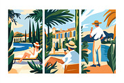 SUMMER VIBES  Mediterranean Views, an Illustration by SketchArtStudio (Thumbnail 4 of 5)
