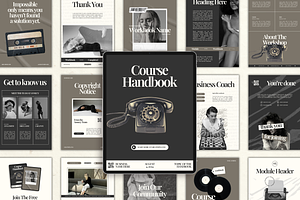 Canva Workbook Template for Coaches, a Magazine Template by Branding Babe Co.