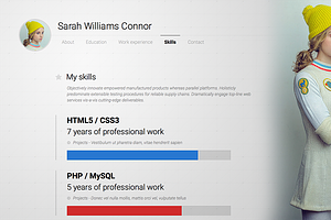 Sarah - CV & Resume VCard WordPress