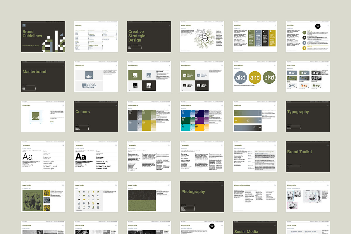Aréo Brand Guidelines Template, a Presentation Template by Crafted by AKD (Photo 10 of 13)