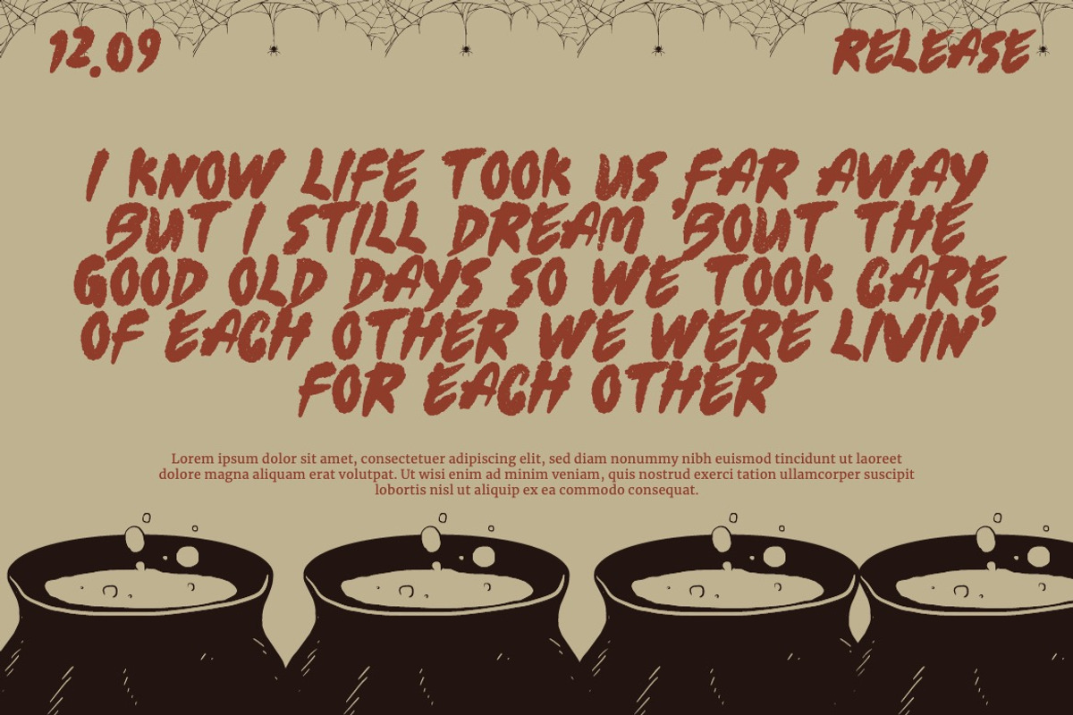 Clownie Zombies - Scary Horror Font, a Font by Dhabee (Photo 8 of 15)