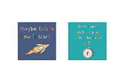 motivational emotional quotes, a Decorative Illustration by SaintPic illustrations (Thumbnail 9 of 9)