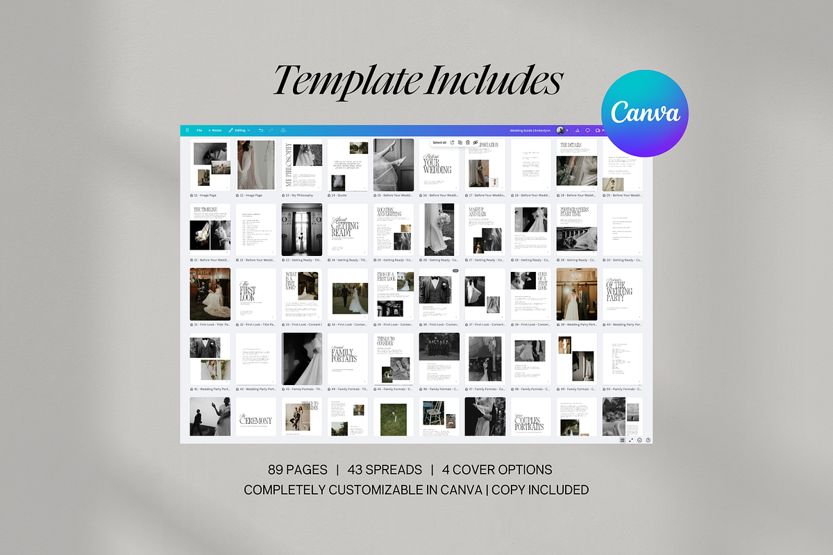 Welcome Wedding Guide Template, a Templates & Theme by Studio Annie Louise (Photo 6 of 9)