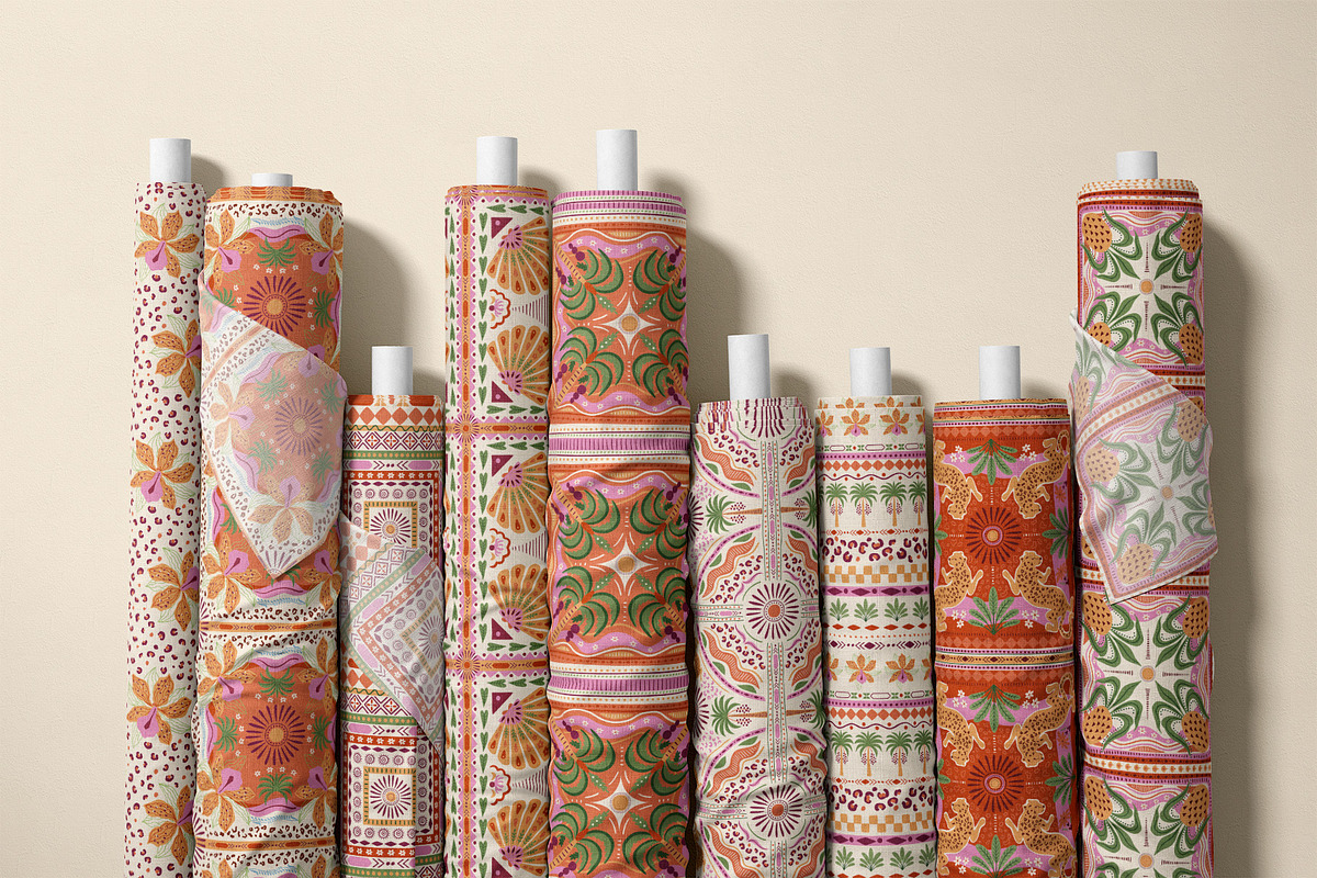 Tropical tile patterns, a Pattern Graphic by Tani Kuzminka (Photo 22 of 27)