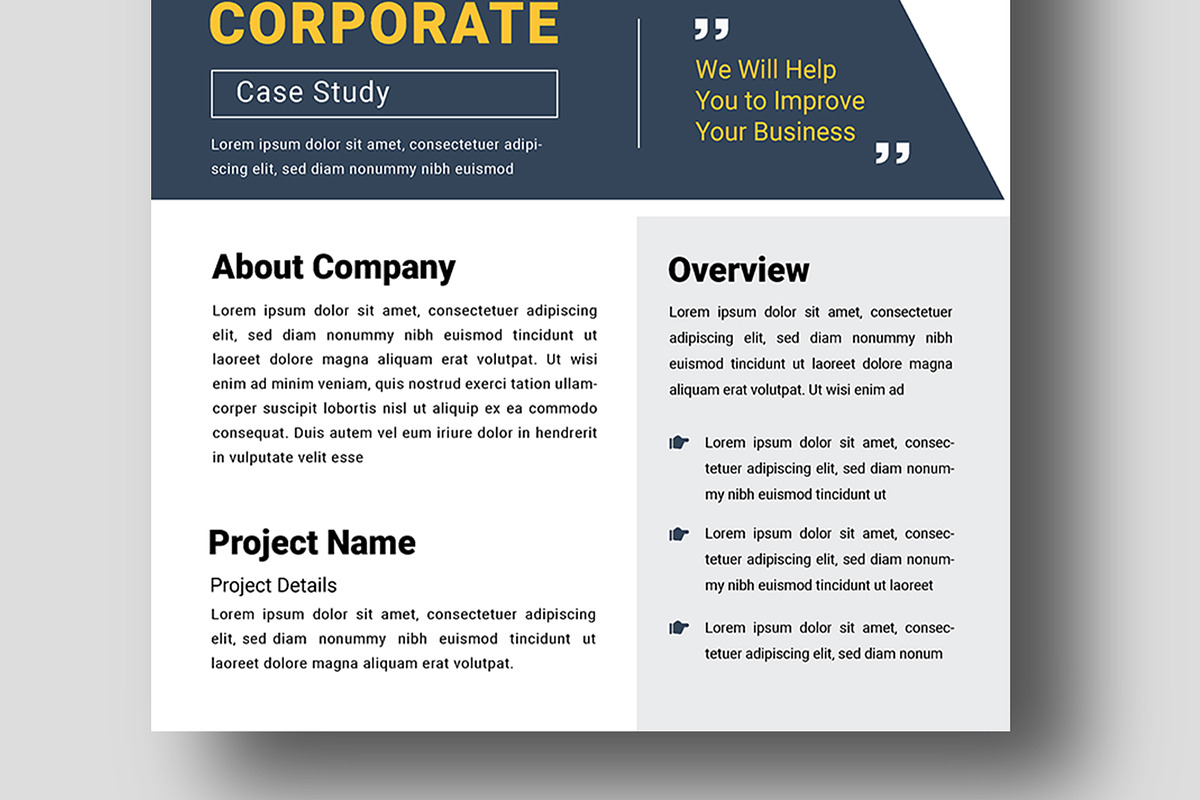 Corporate Case Study Template, a Stationery Template by MightyDesign (Photo 3 of 8)