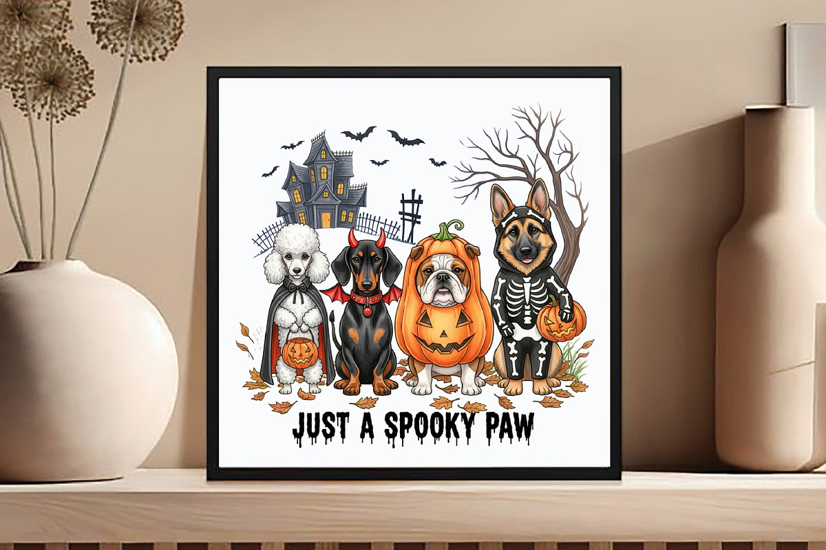 Just a Spooky Paw Png, Halloween Dog, an Illustration by DreamCafeArt (Photo 5 of 7)