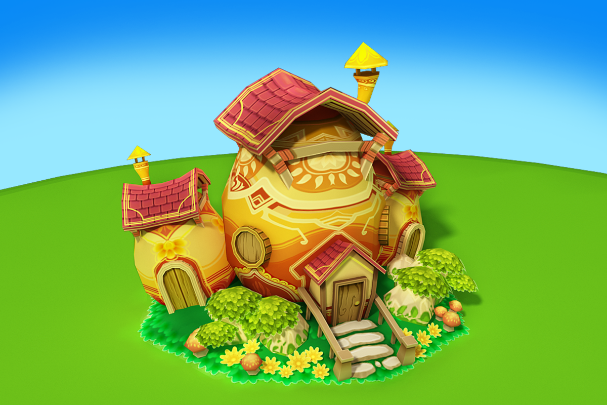 Cartoon Easter Village, an Environmental 3D Model by Souchenki (Photo 22 of 31)
