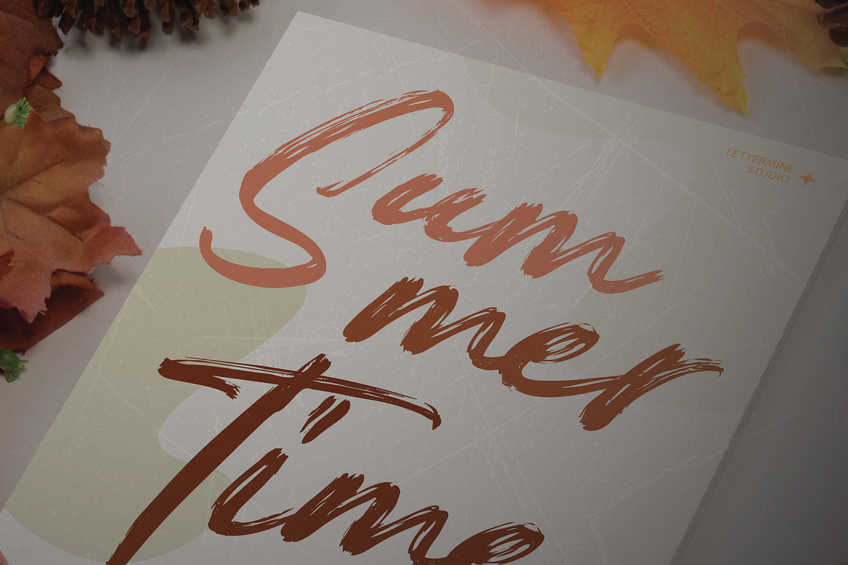 Averna En Rails - Brush Script, a Script Font by Lettermine (Photo 4 of 10)