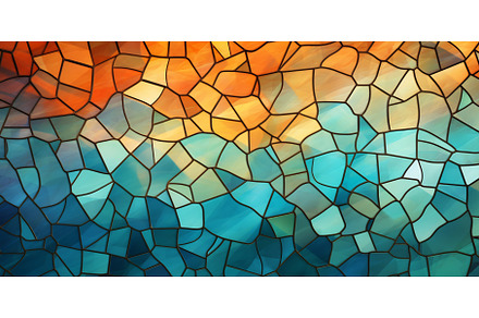 Close up of stained glass window, a Texture Illustration by Beautiful things