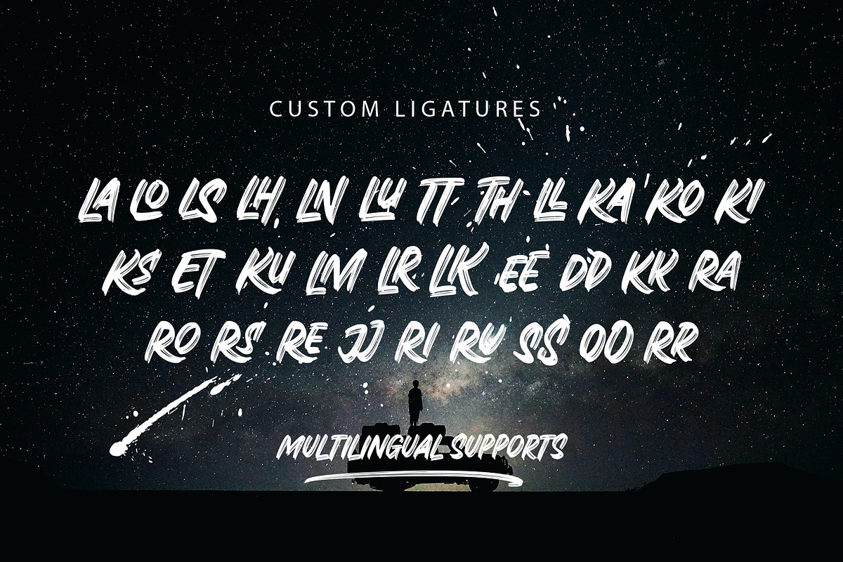 Black Ravens - Dry Brush, a Font by Arterfak Project (Photo 9 of 14)