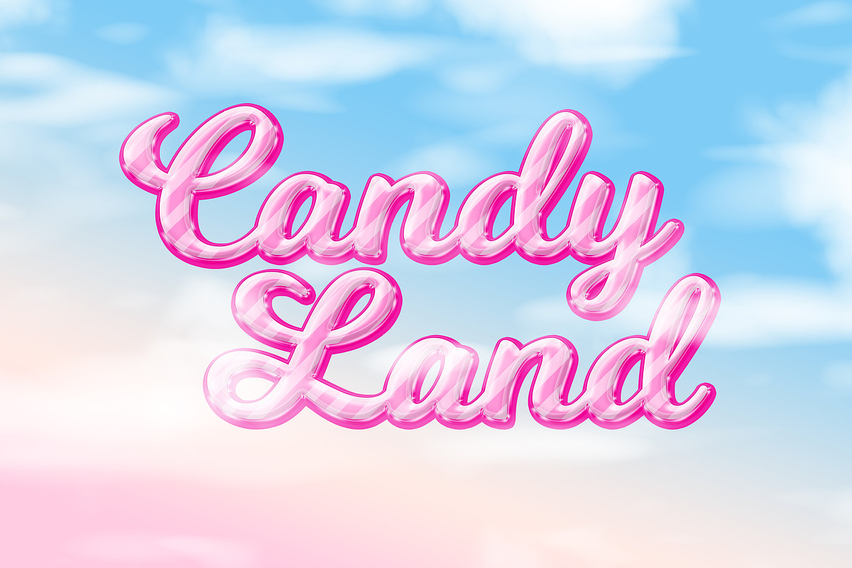 PINK GLOSS 3D Shiny Text Effect, a Preset Add-On by velvetmade.designs (Photo 7 of 8)