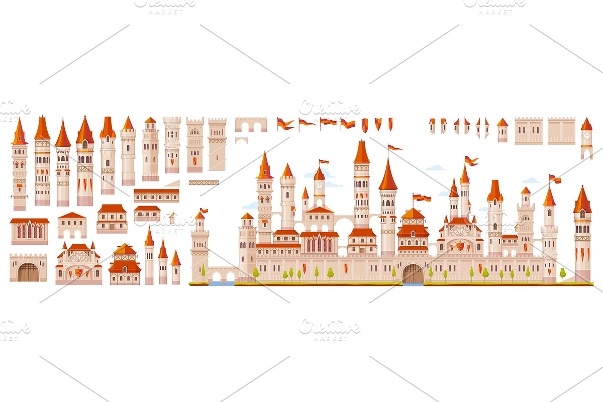 Medieval Castle game constructor, a Decorative Illustration by Seavector Studio (Photo 2 of 3)