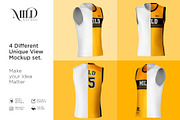 Tank top Jersey Set Mockup, a Hoody Mockup by Mildstudio (Thumbnail 5 of 7)