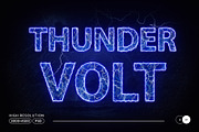 PSD Electric Editable Text Effect, a Layer Style Add-On by Photoshop Action (Thumbnail 1 of 19)