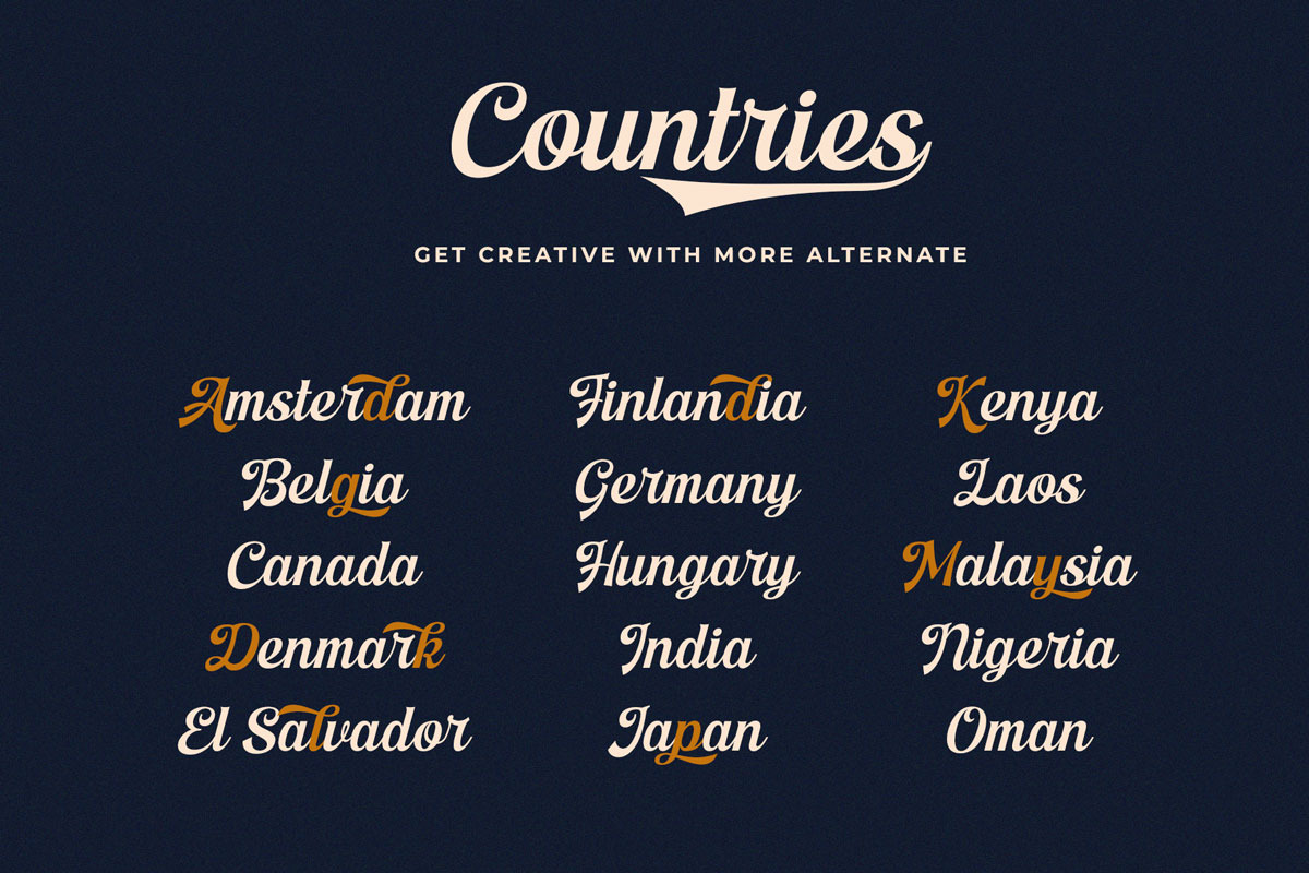 Ampher - Modern Vintage Font, a Font by RantautypeStudio (Photo 5 of 11)