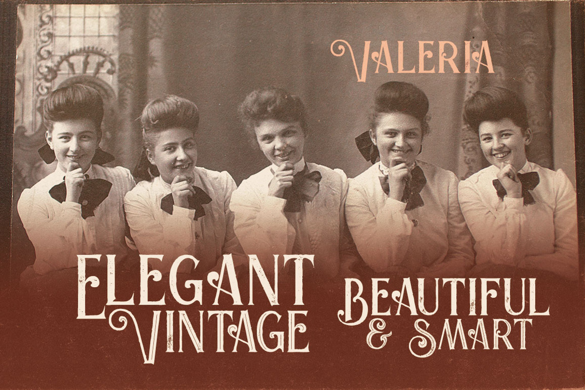Valeria - Display Font preview 3