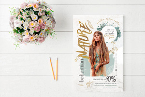 Boho Style Flyer Template