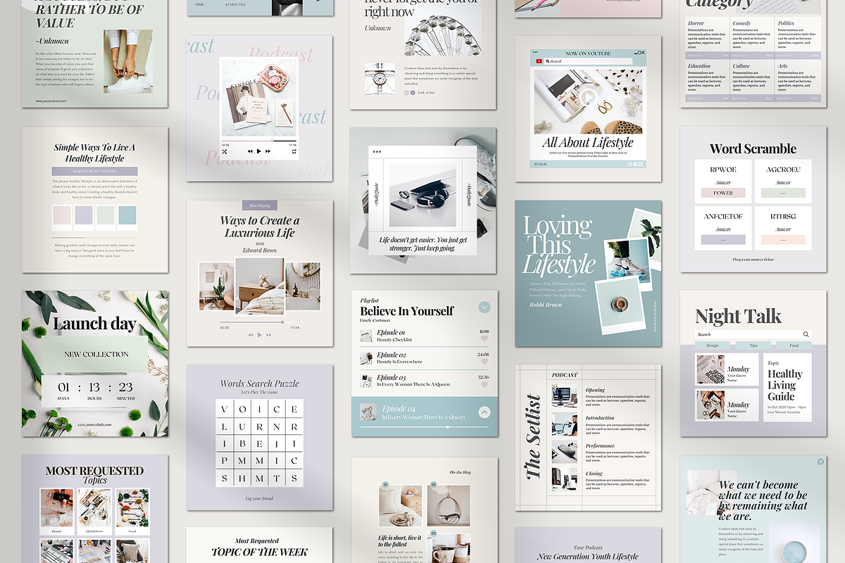 Instagram Podcast Starter Kit, a Social Media Template by Analogi Studio (Photo 3 of 27)