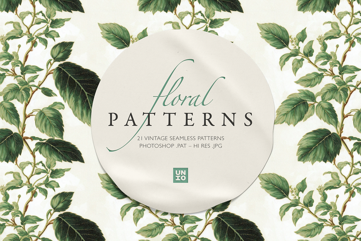 Floral Patterns, a Pattern Graphic by Unio Designs (Photo 1 of 12)