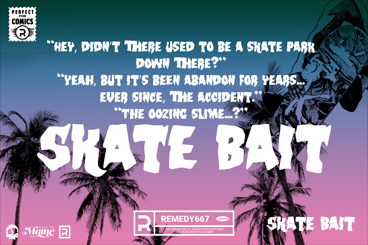 Skate Bait - 80s Font preview 5