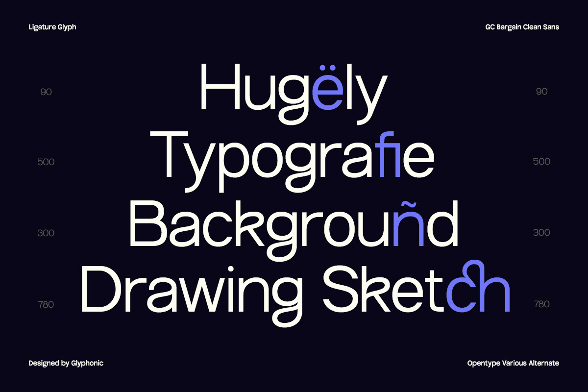 GC Bargain - Clean Sans Typeface, a Sans Serif Font by Glyphonic (Photo 8 of 15)