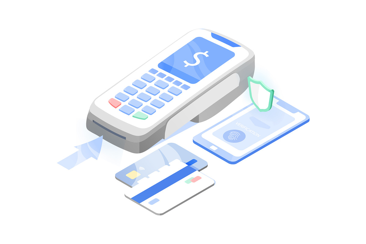 POS terminal, contactless payment, a Technology Illustration by Good Studio (Photo 2 of 3)