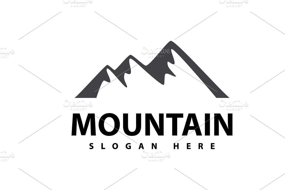 Mountain vector icon design template, a Graphic by T.Vooka (Photo 1 of 3)