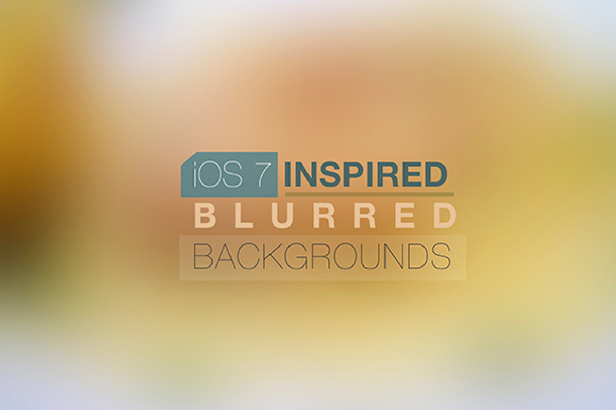 iOS7 Inspired Blurred Back..Pack(15), a Templates & Theme by SUBCUTANEO STORE (Photo 1 of 5)