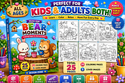Mush Mini Bear Moments Coloring Book, an Education Illustration by Design Zone (Thumbnail 3 of 5)