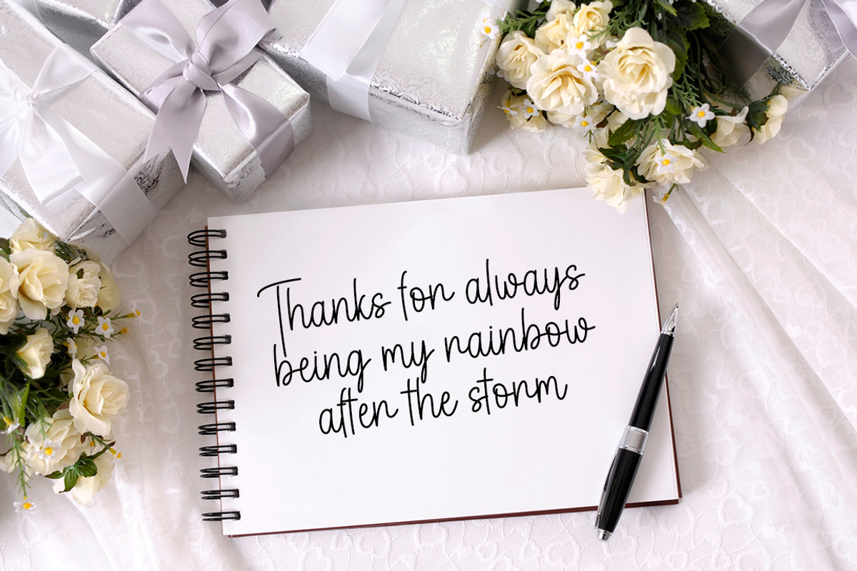 Something Beautiful, a Script Font by DN Creative (Photo 2 of 6)