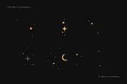 67 Gold Glitter Constellations, an Object Graphic by Ksuview (Thumbnail 5 of 12)