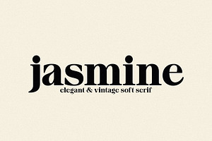 jasmine - elegant soft serif