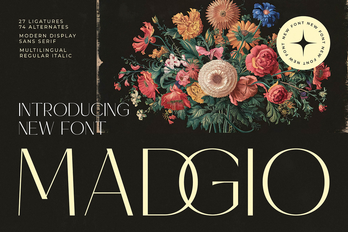 Madgio Modern Elegant Display, a Sans Serif Font by timelesstype.co (Photo 1 of 20)