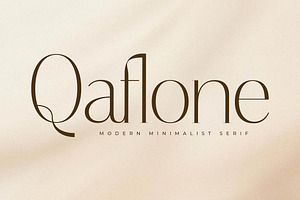 Qaflone Modern Minimalist Serif