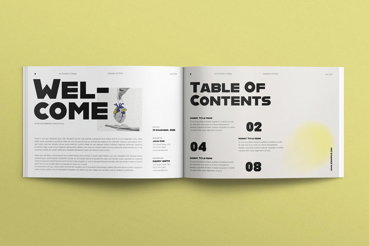 Art Exhibition Catalog Layout Design, a Brochure Template by MassiveCreator (Photo 2 of 4)