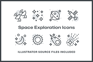 Space Exploration Icon Pack