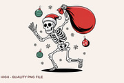 Christmas Skeleton Sublimation PNG, a Graphic by crative8112 (Thumbnail 2 of 10)