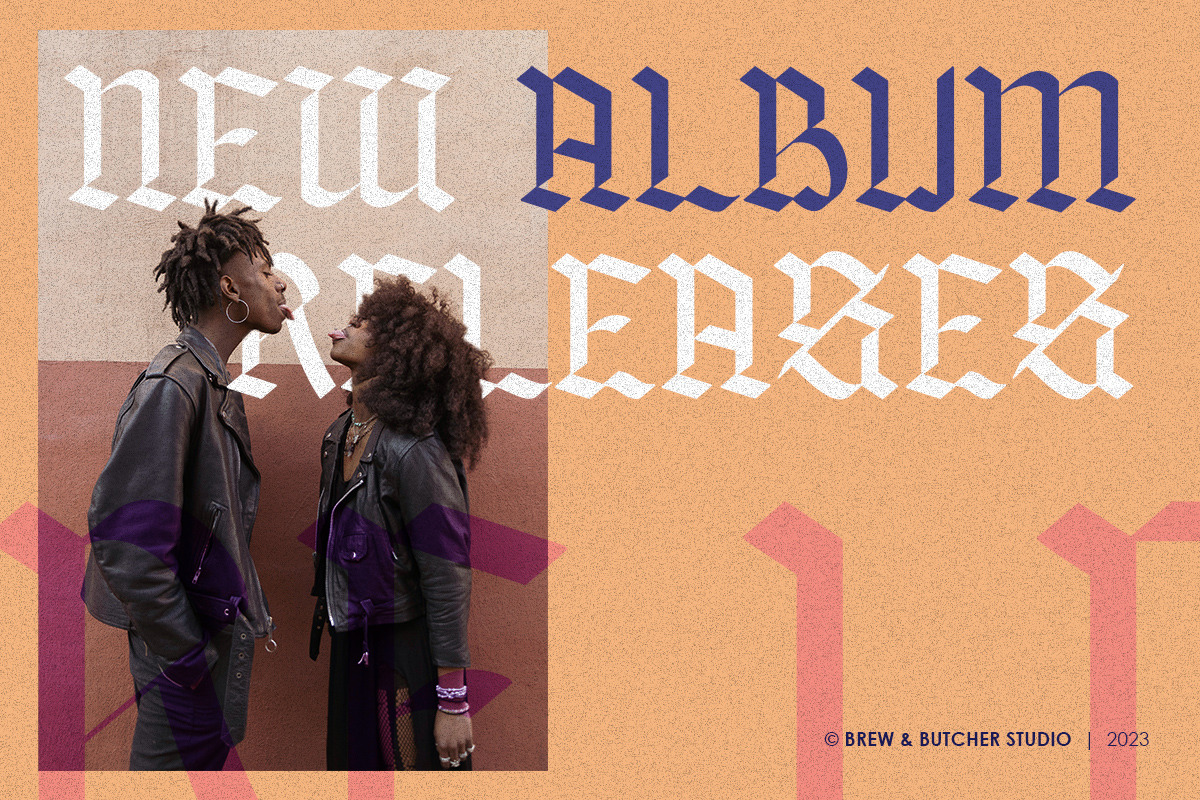 Sanusra | Blackletter, a Blackletter Font by Brew & Butcher Studio (Photo 6 of 8)