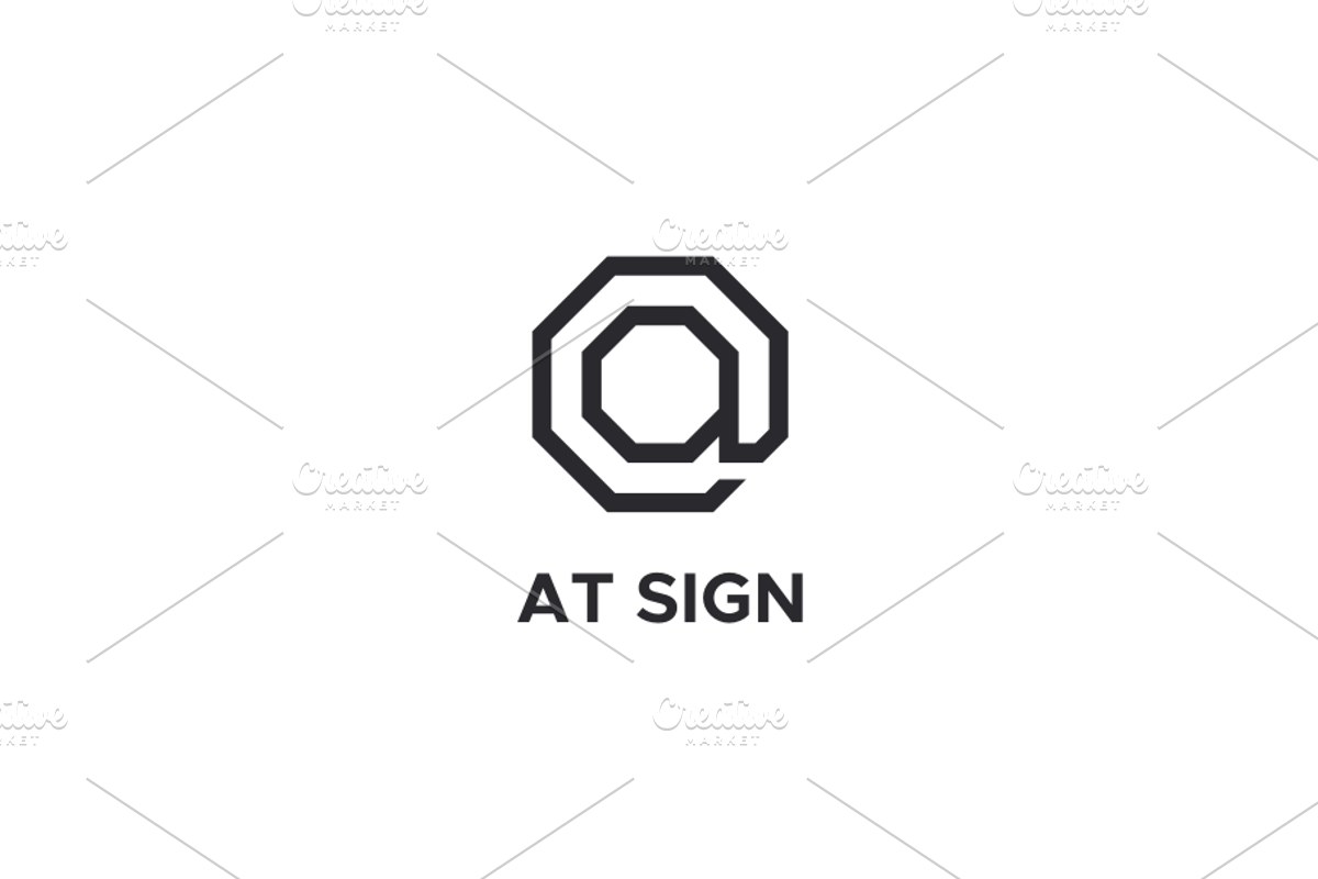 At Sign Logo, a Branding & Logo Template by yopie