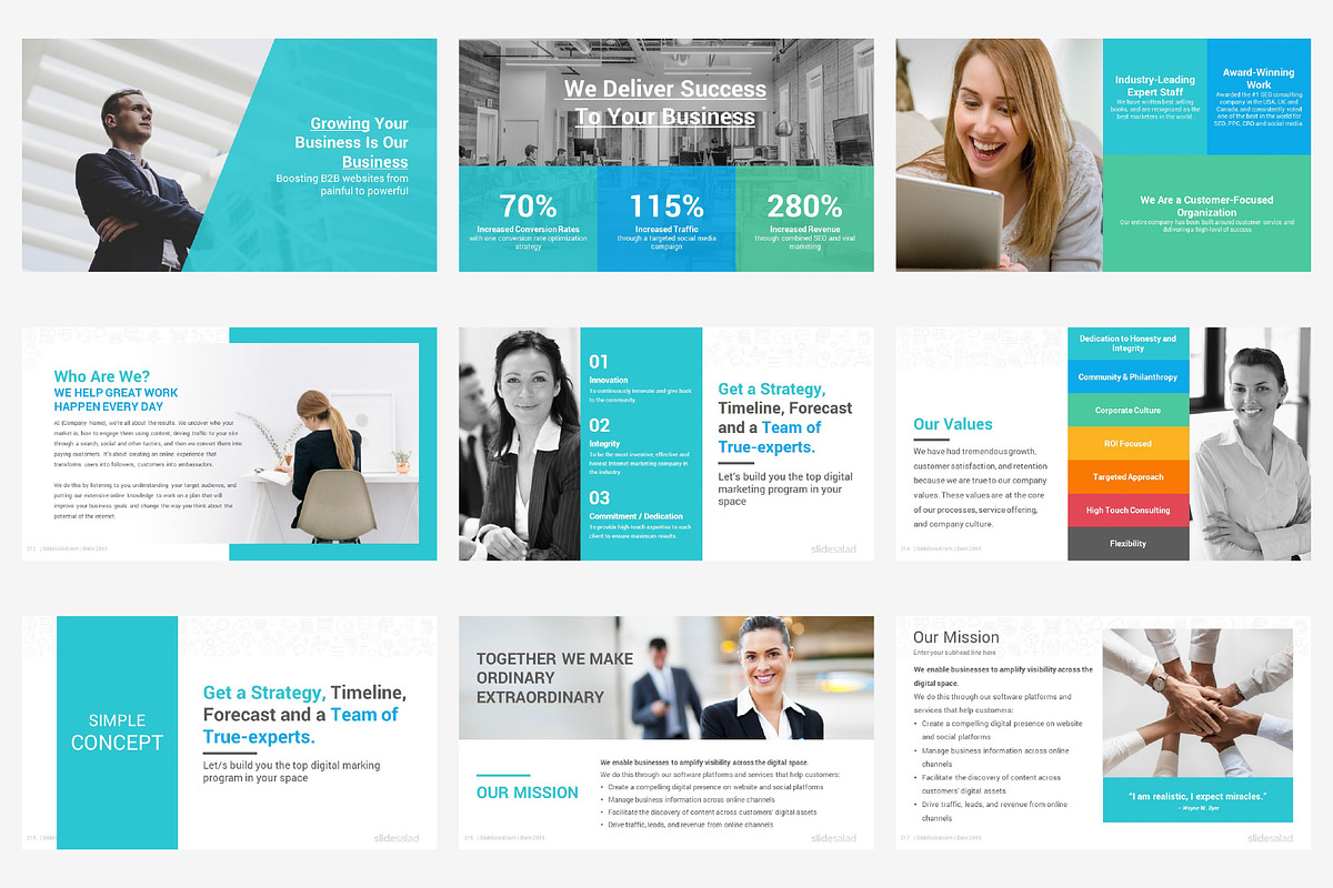 Top Digital Marketing Proposals PPT, a Presentation Template by SlideSalad (Photo 29 of 32)