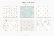 Cute Goose clipart & pattern for kid, an Animal Illustration by polikarpovaart (Thumbnail 7 of 9)