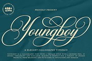 Youngboy, a Script Font by Has_rizal (Thumbnail 1 of 11)