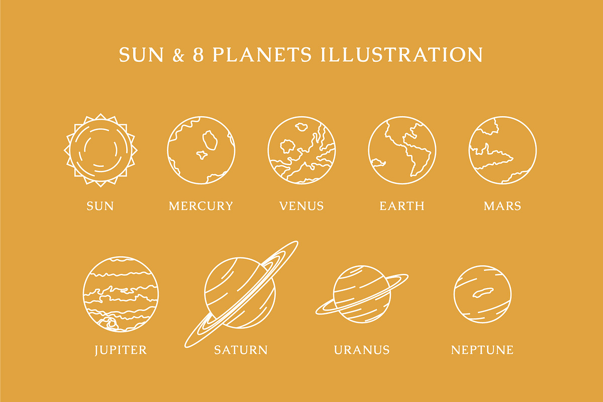 Space Illustration - monoline, an Illustration by Lightsense (Photo 2 of 9)