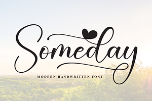 Someday Script Font